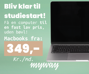 Banner fra myway - computer på abonnement vist på shopogstøt.dk